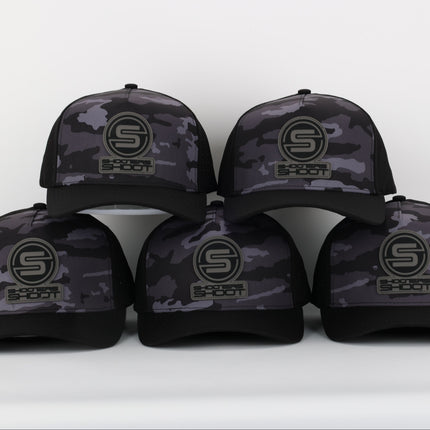 Killshots Cornhole 5 Panel Round-Bill Snap-Back "Assault" Hat - Camo