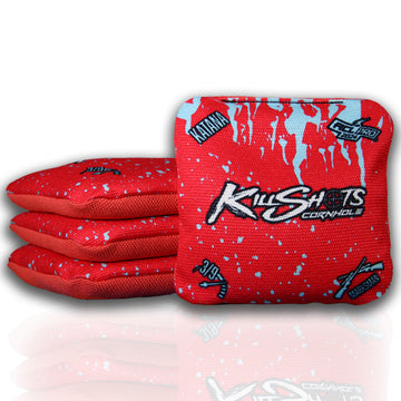 Killshots Cornhole | Katana Series | Blood Drip Colors | 2024 ACL PRO Cornhole Bags