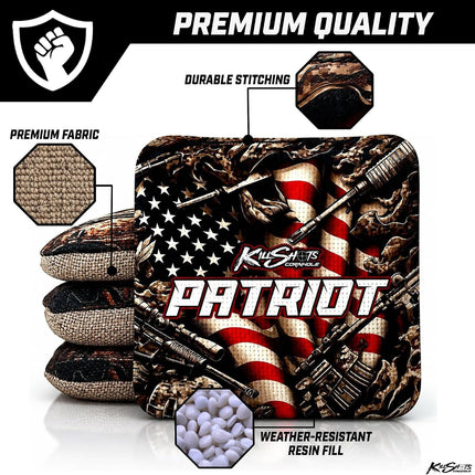 Killshots Cornhole | Patriot Series | Premium Cornhole Bags | Limited Edition