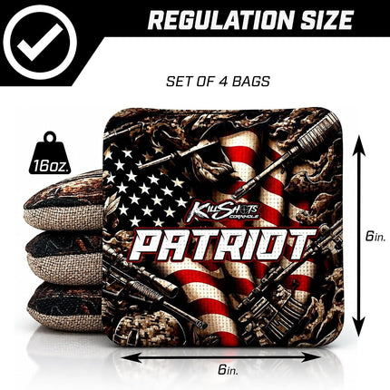 Killshots Cornhole | Patriot Series | Premium Cornhole Bags | Limited Edition