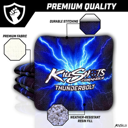 Killshots Cornhole | Thunderbolt Series | Premium Cornhole Bags | Limited Edition