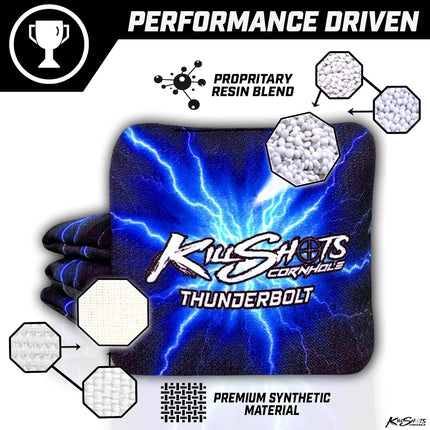 Killshots Cornhole | Thunderbolt Series | Premium Cornhole Bags | Limited Edition