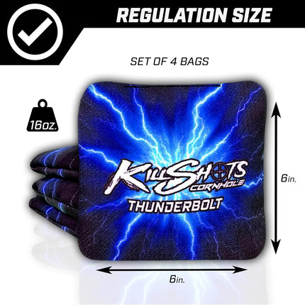 Killshots Cornhole | Thunderbolt Series | Premium Cornhole Bags | Limited Edition
