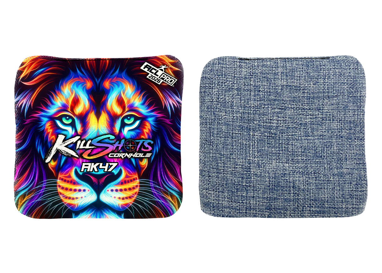 Killshots Cornhole | Multi-Color Lion | Limited Edition | ACL Approved Cornhole Bags | Doorbuster Deal