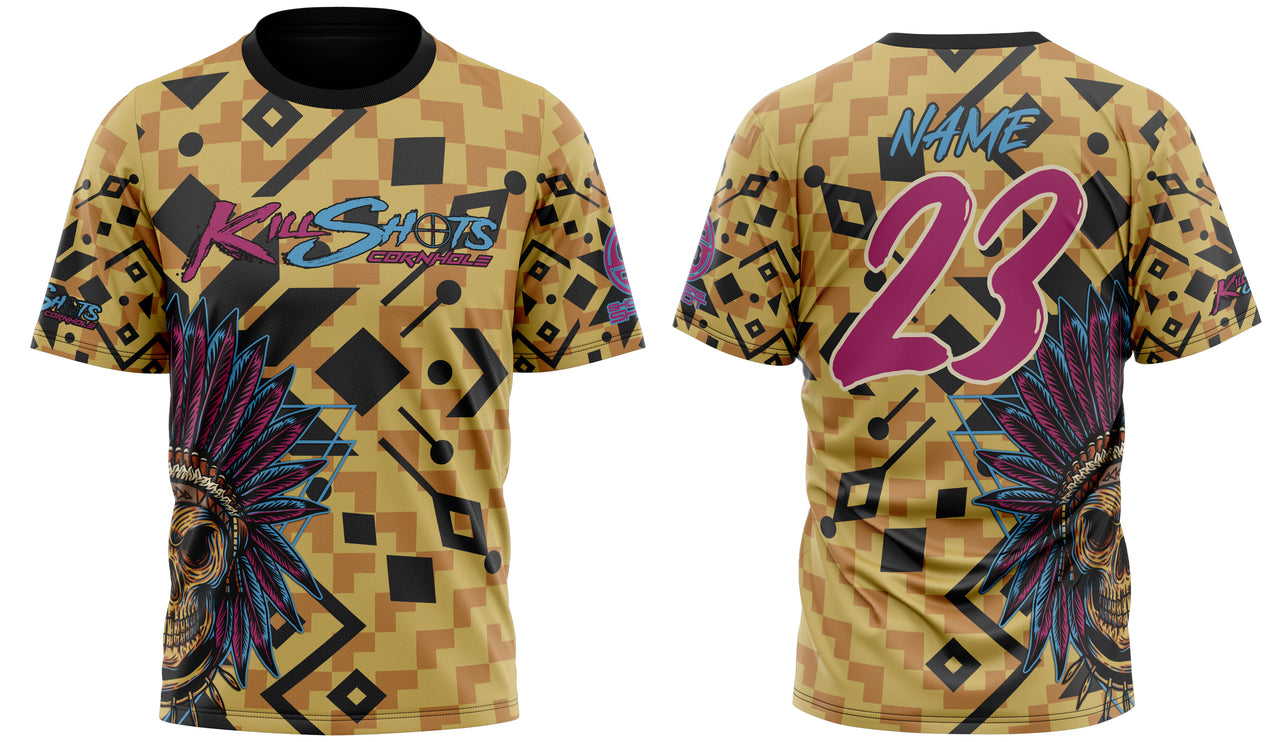 Killshots Cornhole Sublimated Premium Sports Jersey - "Aztec"