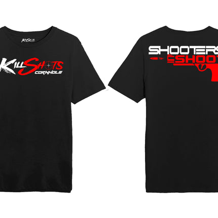 Killshots Cornhole "Shooters Shoot Pistol" Tee