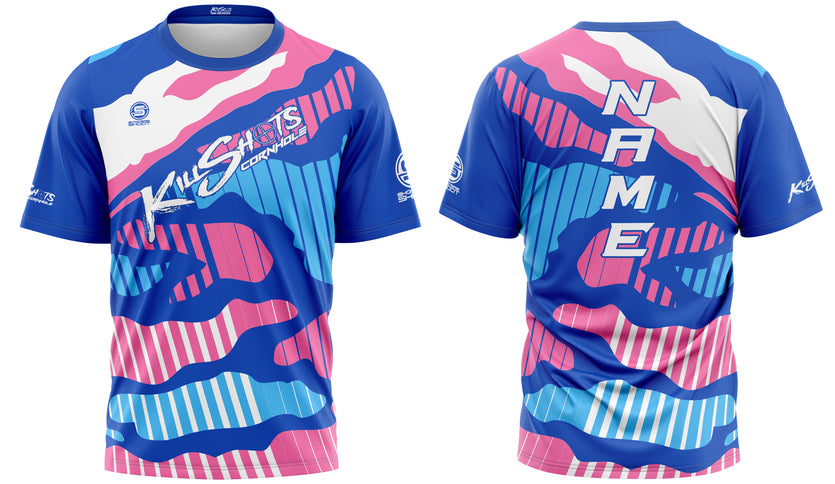 Killshots Cornhole Sublimated Premium Sports Jersey - "Candy Camo"