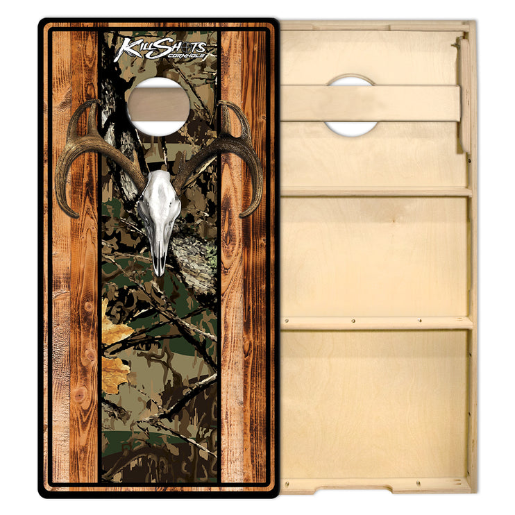 Killshots Cornhole | Tournament Series | Cornhole Boards | Deer Skull