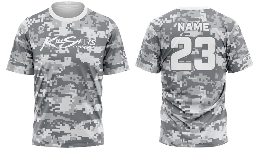 Killshots Cornhole Sublimated Premium Sports Jersey - "Digi-Camo"