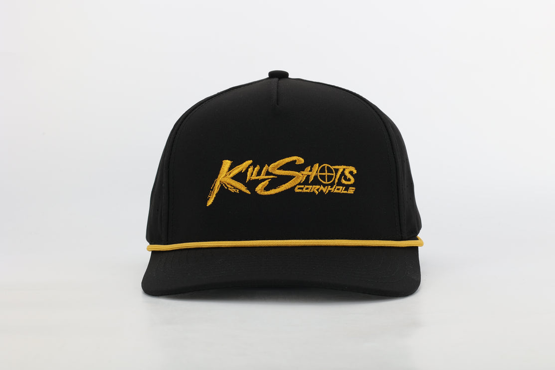 Killshots Cornhole 5 Panel Snap-Back Rope Hat - "Champions" Edition