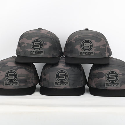 Killshots Cornhole 7 Panel Flat-Bill Snap-Back "Tactical" Hat - Camo