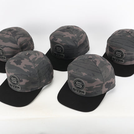 Killshots Cornhole 7 Panel Flat-Bill Snap-Back "Tactical" Hat - Camo