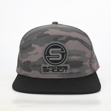 Killshots Cornhole 7 Panel Flat-Bill Snap-Back "Tactical" Hat - Camo