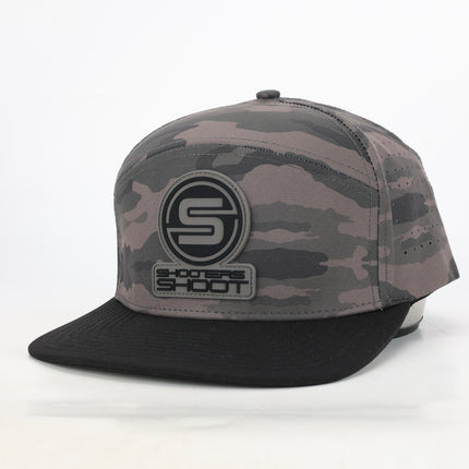 Killshots Cornhole 7 Panel Flat-Bill Snap-Back "Tactical" Hat - Camo