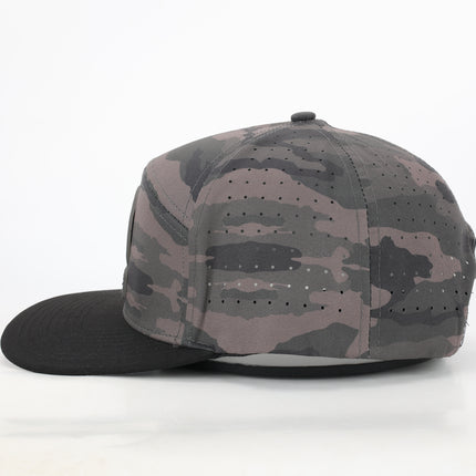 Killshots Cornhole 7 Panel Flat-Bill Snap-Back "Tactical" Hat - Camo