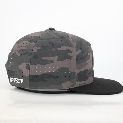 Killshots Cornhole 7 Panel Flat-Bill Snap-Back "Tactical" Hat - Camo