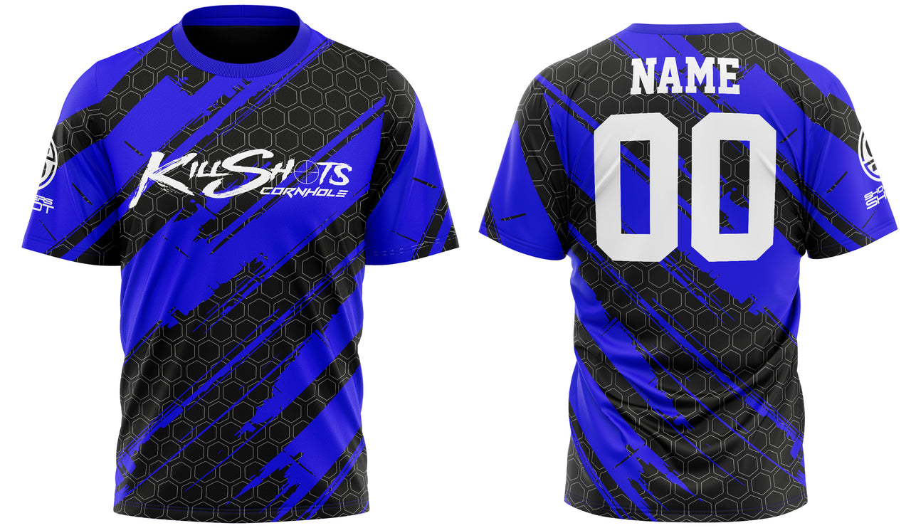 Killshots Cornhole Sublimated Premium Sports Jersey - "Honeycomb"