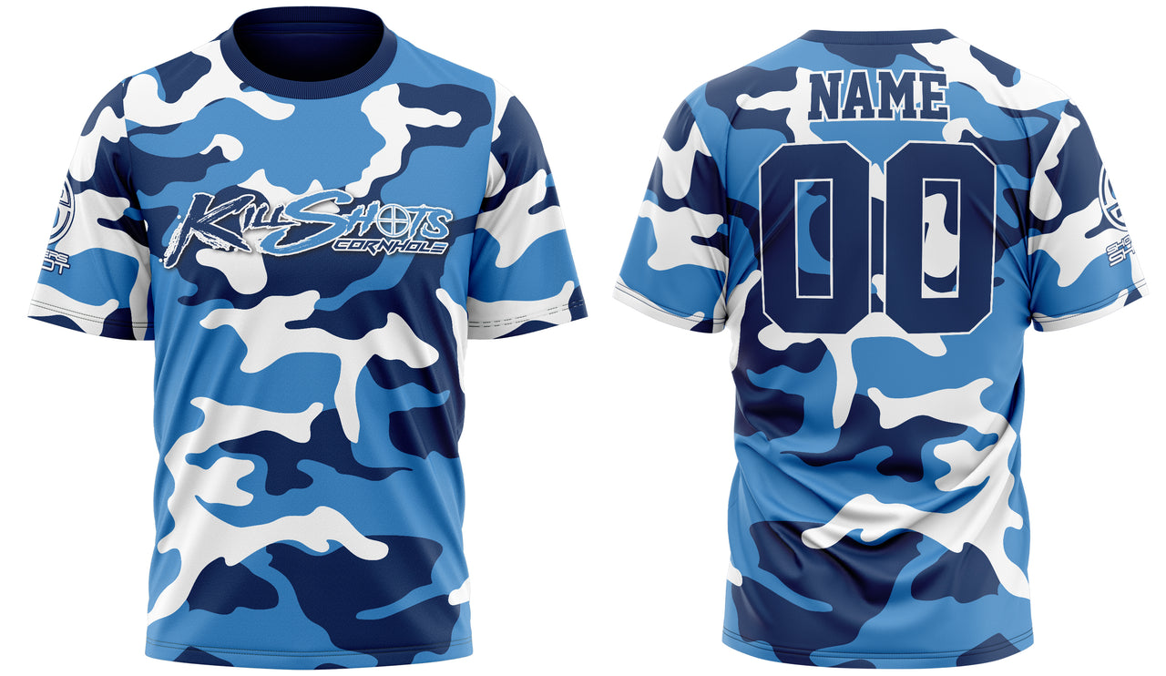 Killshots Cornhole Sublimated Premium Sports Jersey - "Camo"