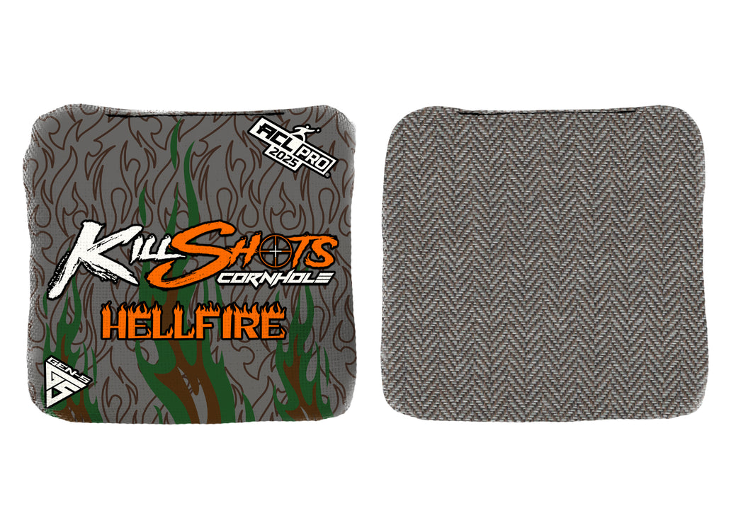 Killshots Cornhole | Hellfire Series | Stock Colors | 2025 ACL Pro Cornhole Bags