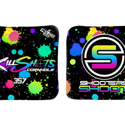 Killshots Cornhole | Limited 'Multi-Color Splatter' Edition Bundle | 2026 ACL Certified Cornhole Bags & Premium Jersey