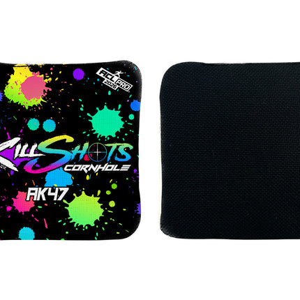 Killshots Cornhole | Limited 'Multi-Color Splatter' Edition Bundle | 2026 ACL Certified Cornhole Bags & Premium Jersey