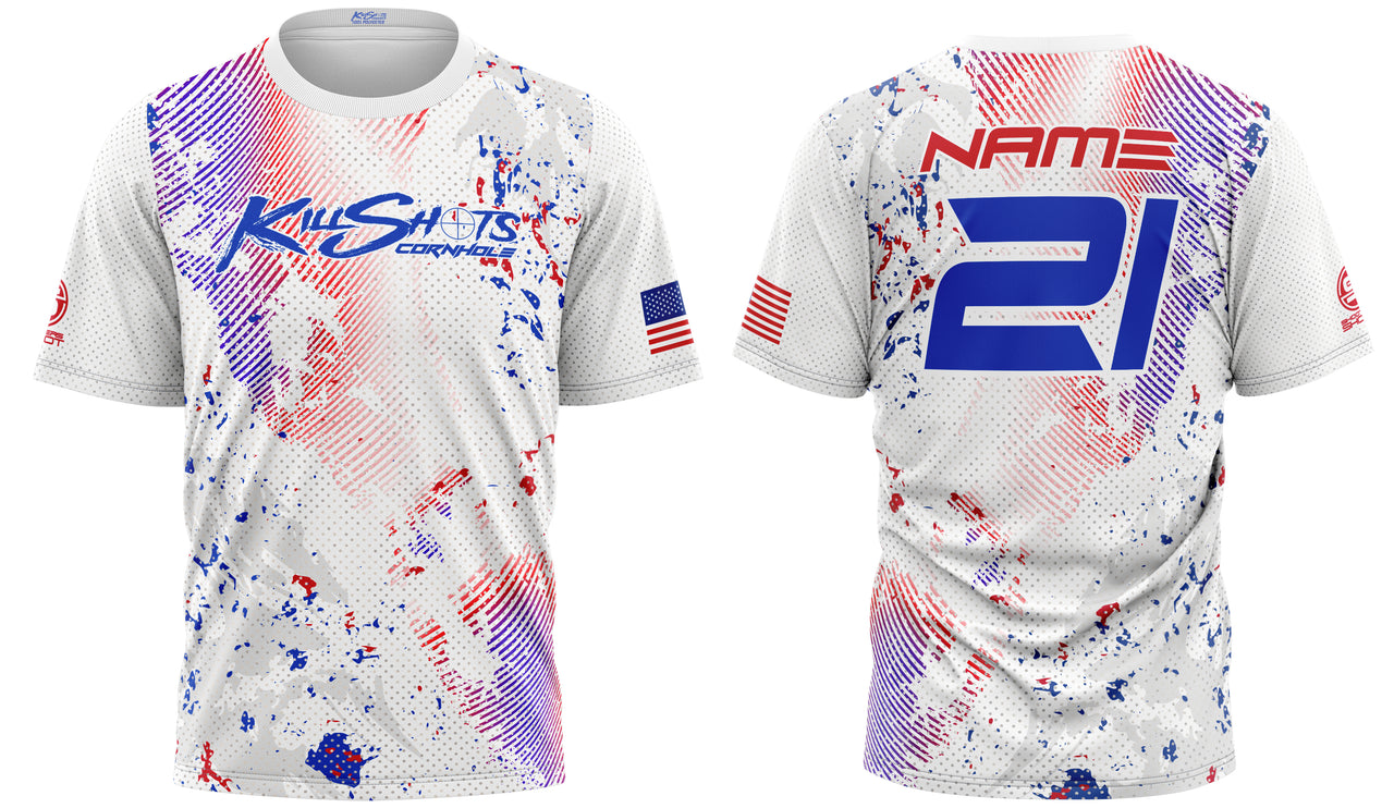 Killshots Cornhole Sublimated Premium Sports Jersey - "Valor"