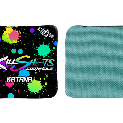 Killshots Cornhole | Limited 'Multi-Color Splatter' Edition Bundle | 2026 ACL Certified Cornhole Bags & Premium Jersey