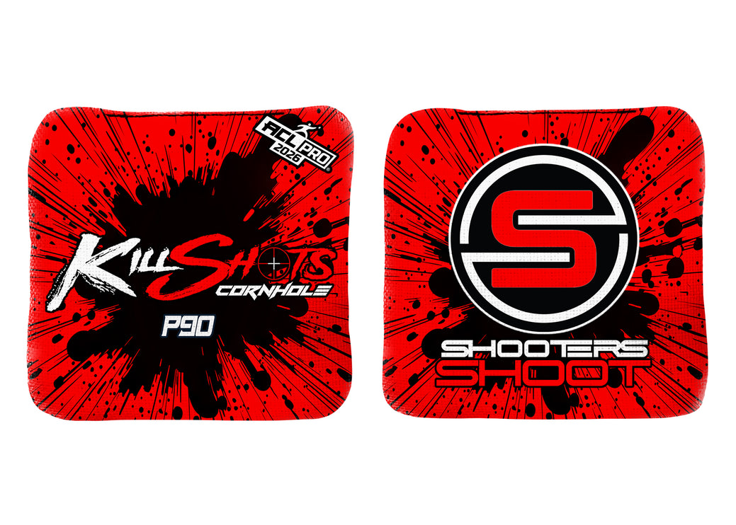 Killshots Cornhole | P90 Series | 2026 ACL PRO | Cornhole Bags | Stock Designs