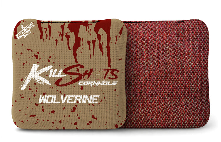 Killshots Cornhole | Wolverine Series | 2026 ACL PRO | Cornhole Bags | Stock Designs