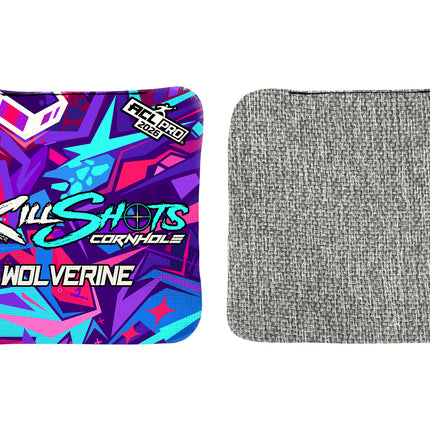 Killshots Cornhole | Wolverine Series | 2026 ACL PRO | Cornhole Bags | Limited Edition Designs