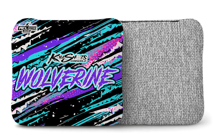 Killshots Cornhole | Wolverine Series | 2026 ACL PRO | Cornhole Bags | Limited Edition Designs