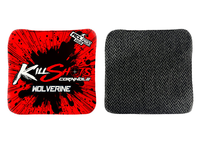 Killshots Cornhole | Wolverine Series | 2026 ACL PRO | Cornhole Bags | Stock Designs