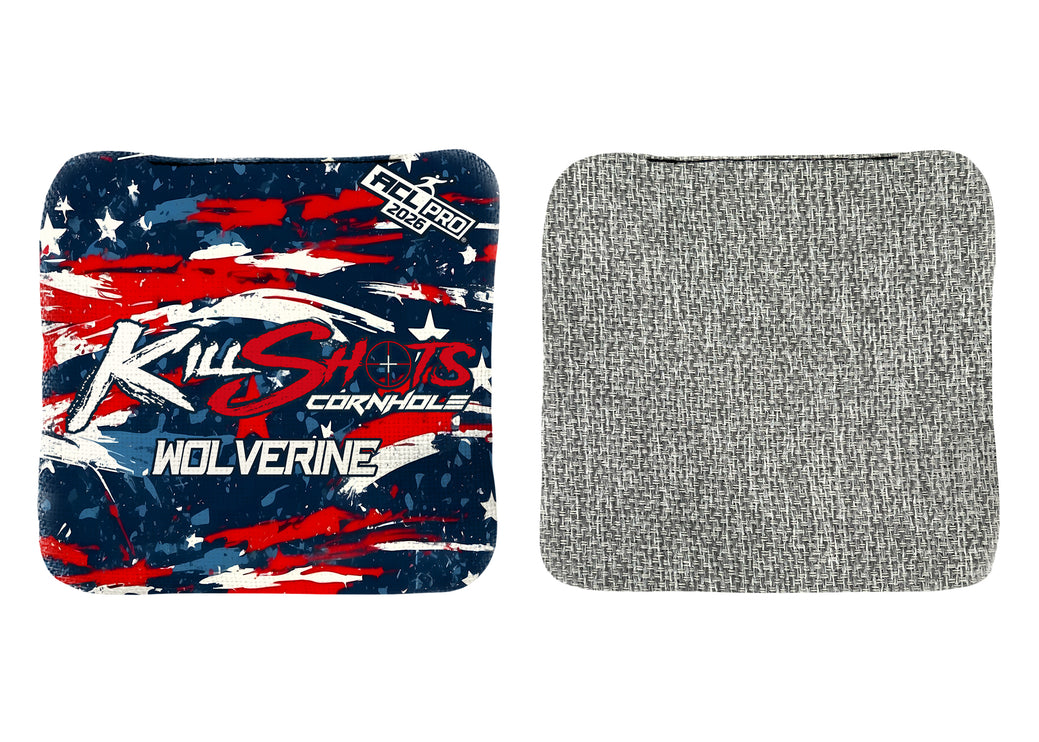Killshots Cornhole | Wolverine Series | 2026 ACL PRO | Cornhole Bags | Limited Edition | Doorbuster Deal