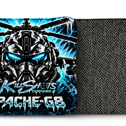 Apache Black Ice front-and-back flat mockup
