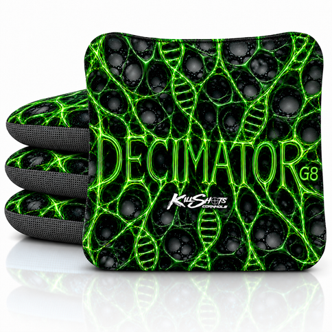Killshots Cornhole | Decimator-G8 Series | Tournament Cornhole Bags | Limited Edition Designs