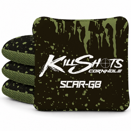KSG8-SCAR-BDGR SCAR-G8 cornhole bags — four-bag hero
