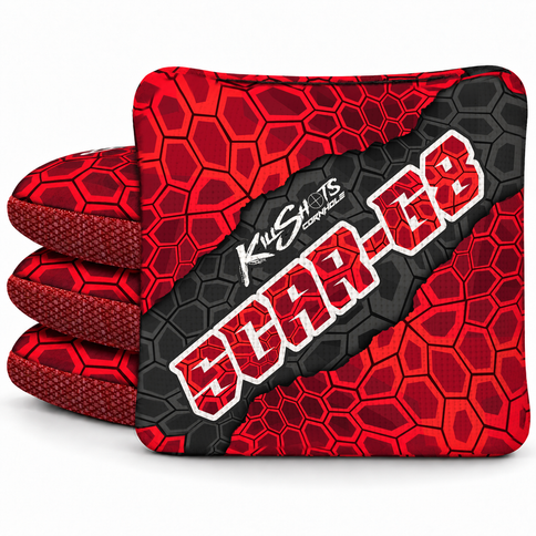 KSG8-SCAR-HXRD SCAR-G8 cornhole bags — four-bag hero