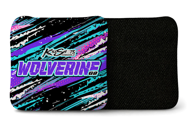 Killshots Cornhole | Wolverine-G8 Series | Tournament Cornhole Bags | Limited Edition Designs