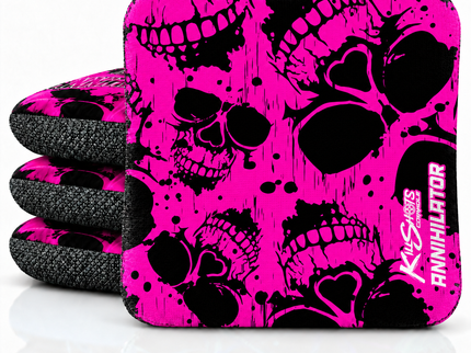 KSNS-ANNI-SKPK Skulls Pink hero — four bags