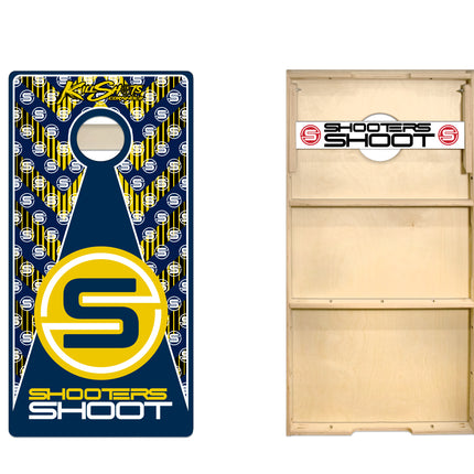 Killshots Cornhole "Shooters Shoot Pattern" Pro-Style Cornhole Boards