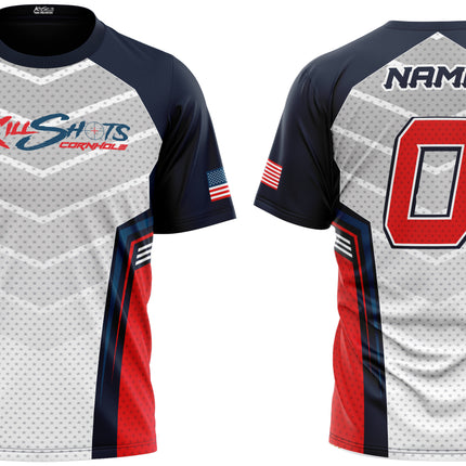 Killshots Cornhole Sublimated Premium Sports Jersey - "USA"