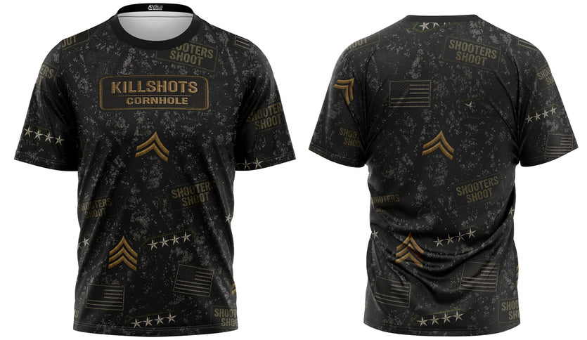 Killshots Cornhole Sublimated Premium Sports Jersey - "Military"