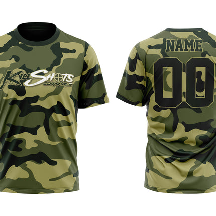 Killshots Cornhole Sublimated Premium Sports Jersey - "Camo"