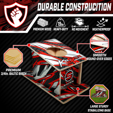 Killshots Cornhole Direct-Printed Pro Grade "Shooters" Airmail Training Box