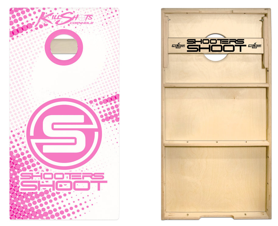 Killshots Cornhole | ACL Comp | Cornhole Boards | Polka Dot Swirl
