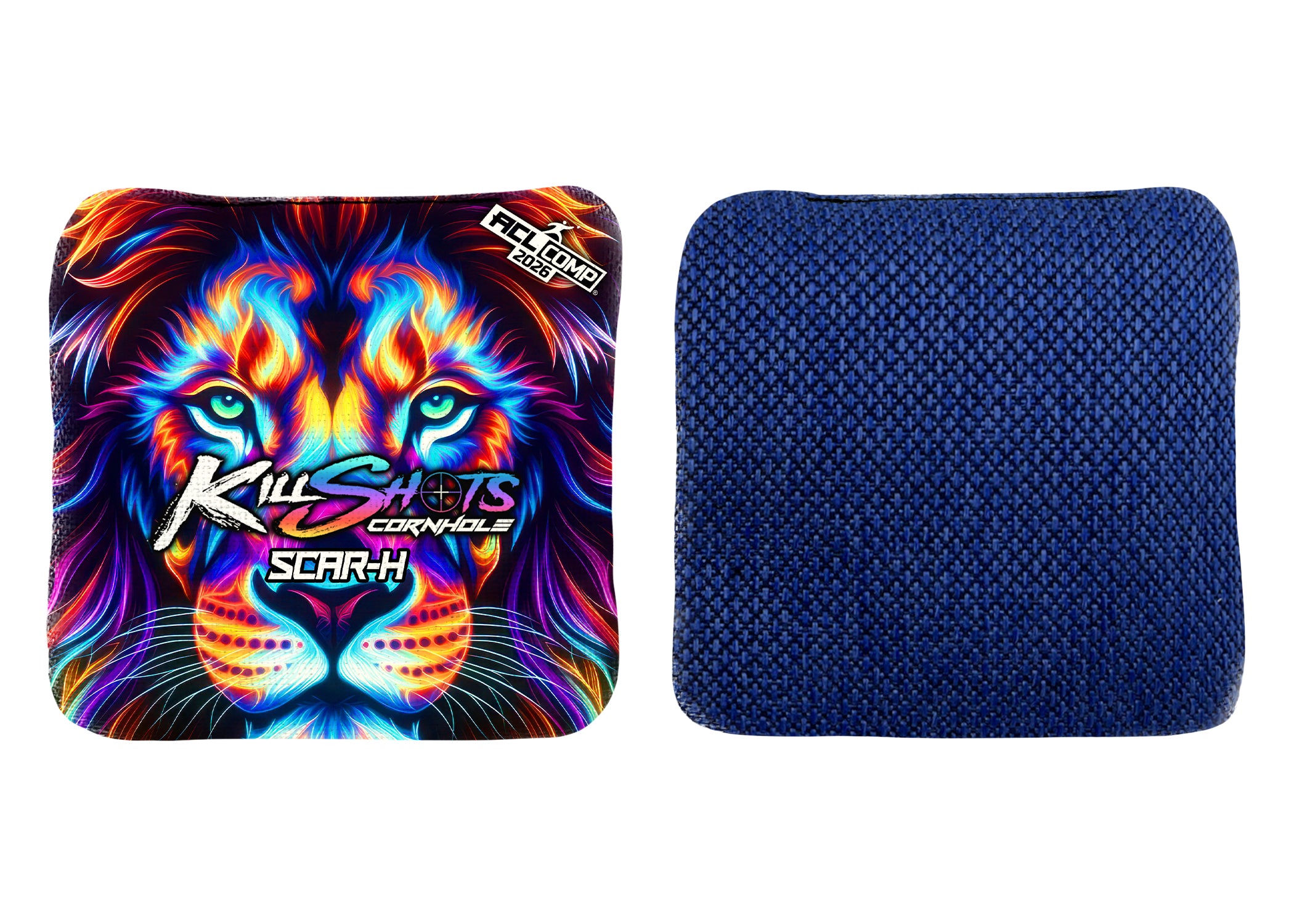 Killshots Cornhole | Multi-Color Lion | Limited Edition | ACL