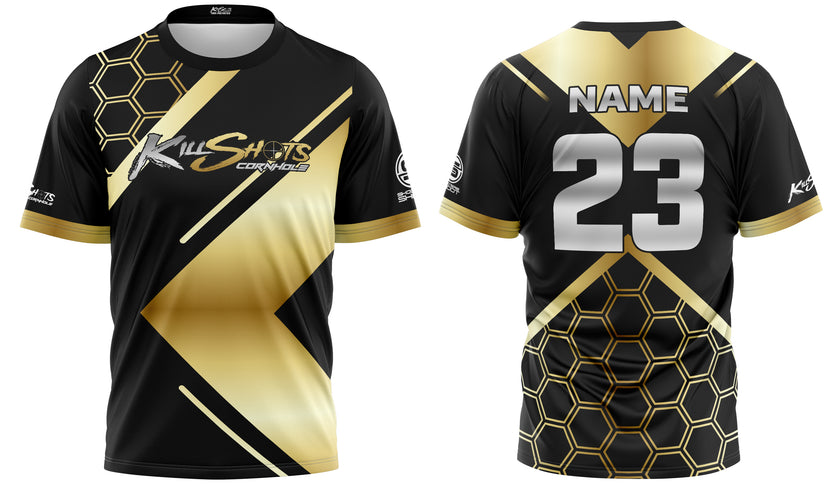 Killshots Cornhole Sublimated Premium Sports Jersey - "Chrome"