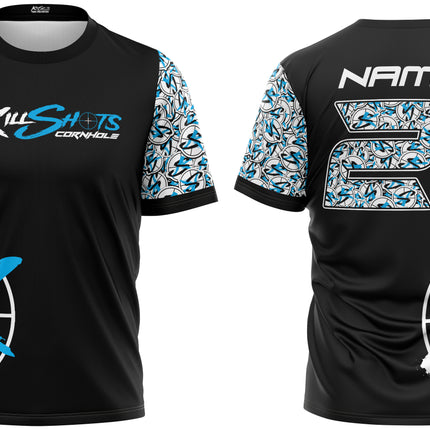 Killshots Cornhole Sublimated Premium Sports Jersey - "Stickers"