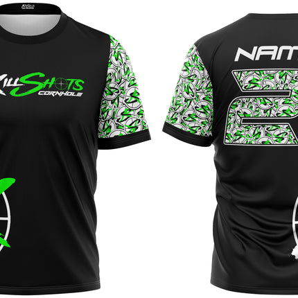 Killshots Cornhole Sublimated Premium Sports Jersey - "Stickers"