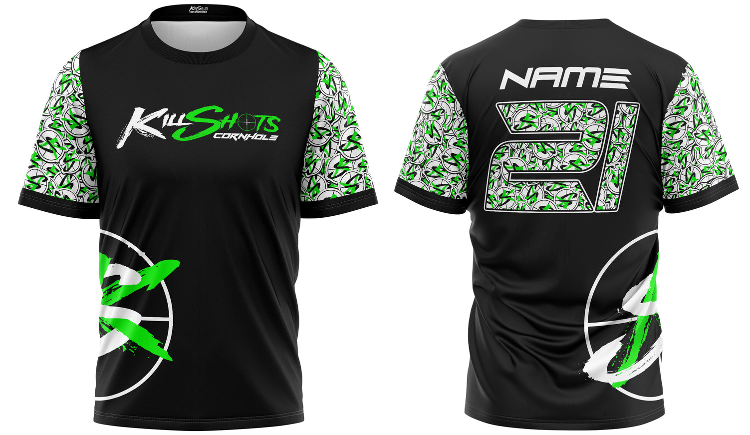 Killshots Cornhole Sublimated Premium Sports Jersey - "Stickers"